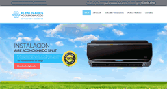 Desktop Screenshot of buenosairesacondicionados.com
